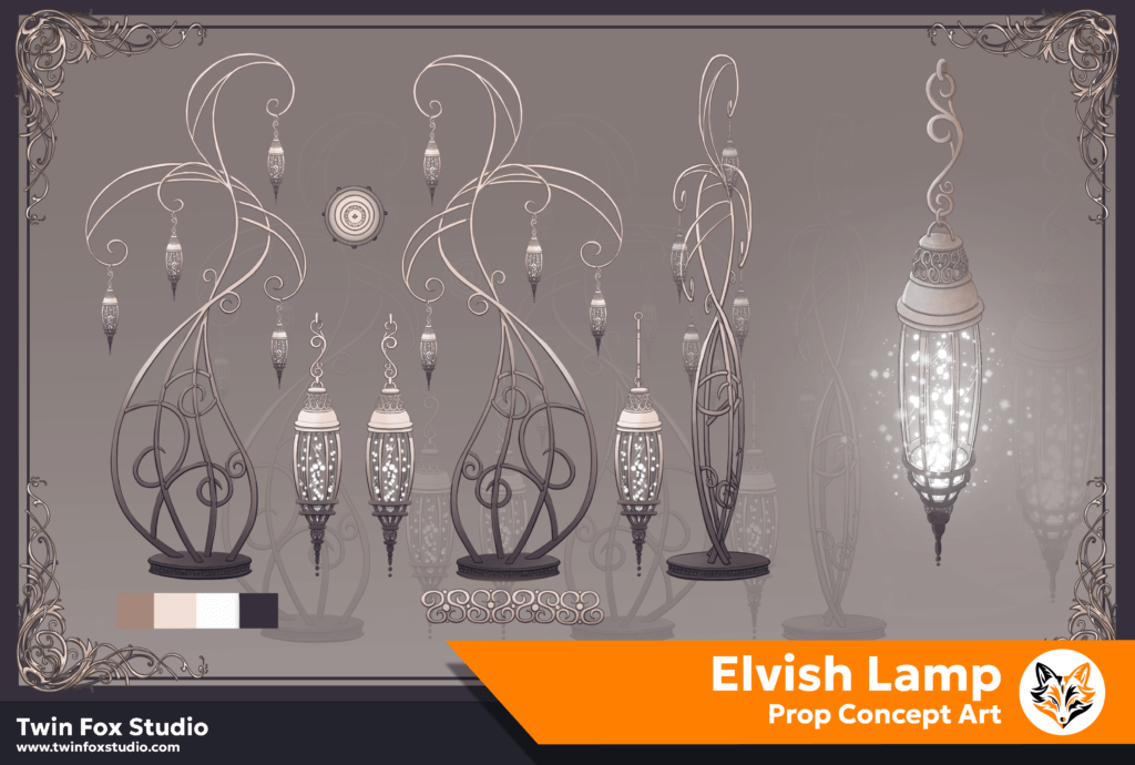Prop Design - Elvish Lamp